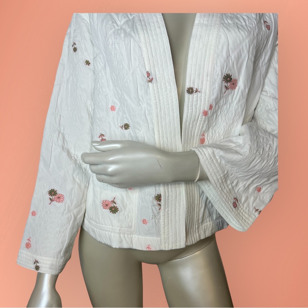 Current Air brand White Embroidered Open jacket - Picture 14 of 14